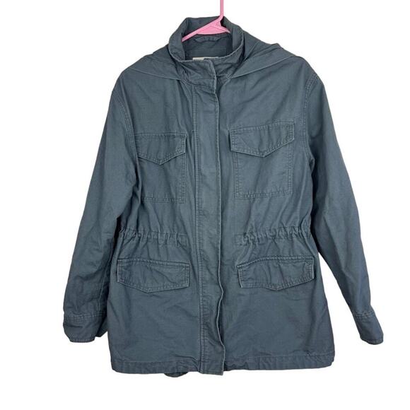 Universal Thread Women's blue/ gray Anorak Utility hooded jacket size medium - Picture 2 of 8